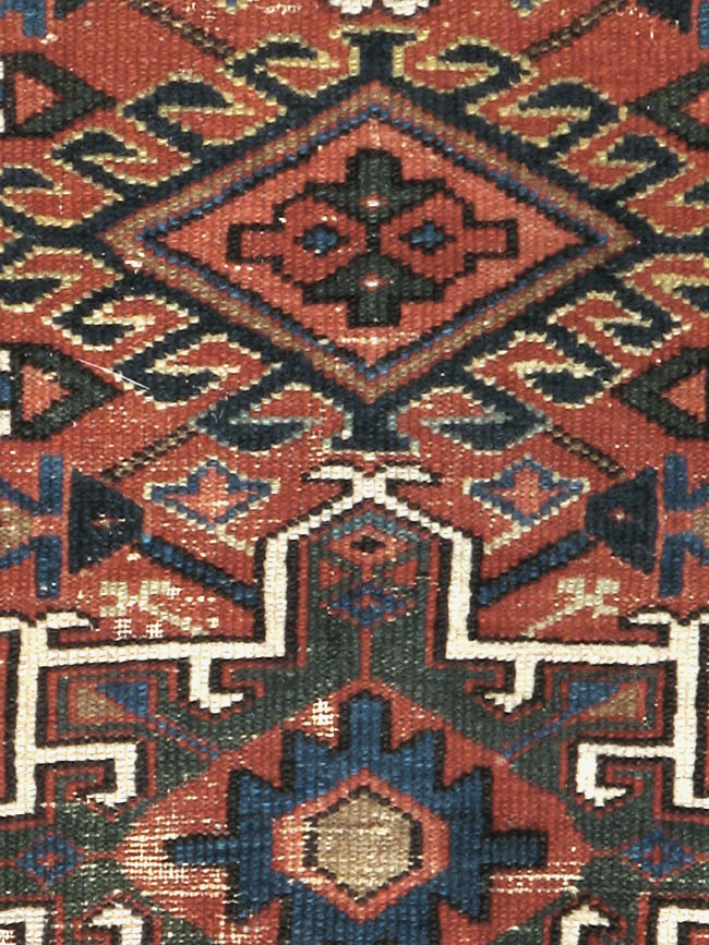 Antique Persian Karajeh Distressed Rug, No.20530 - Gss