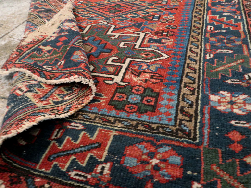 Antique Persian Karajeh Distressed Rug, No.20530 - Gss