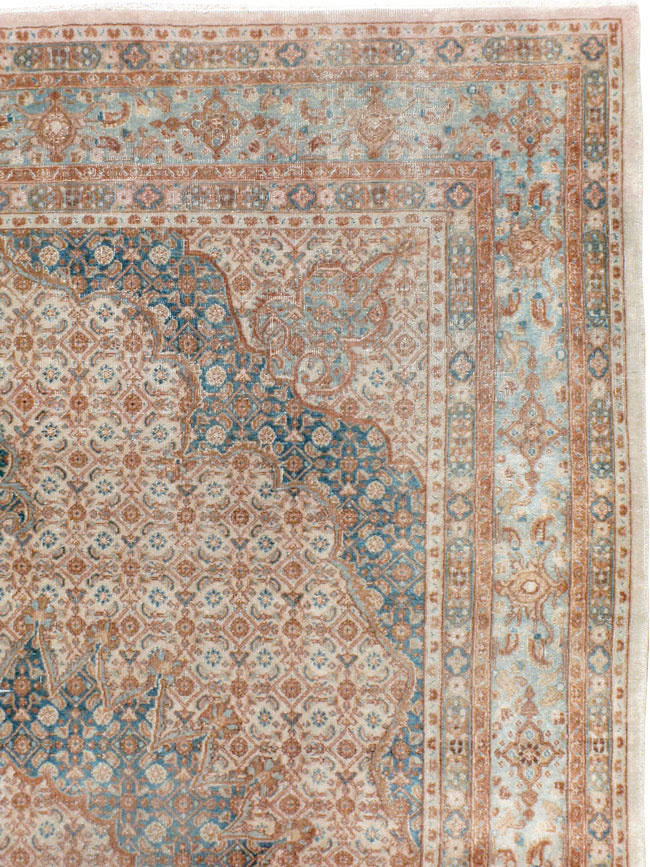 Vintage Persian Mashad Rug, No.20545 - Gss