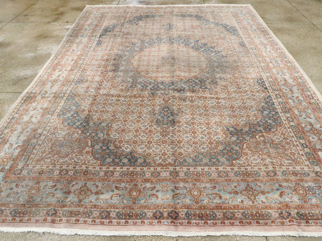 Vintage Persian Mashad Rug, No.20545 - Gss