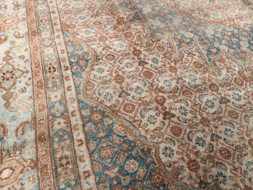 Vintage Persian Mashad Rug, No.20545 - Gss