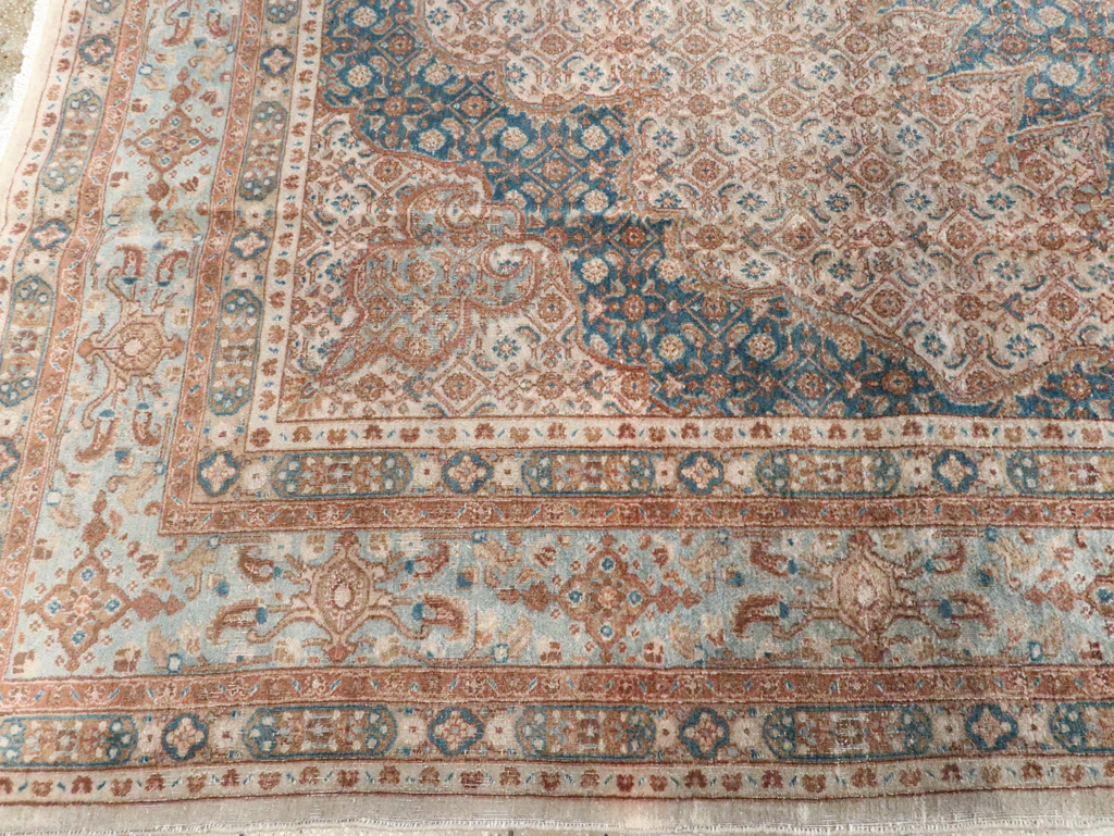 Vintage Persian Mashad Rug, No.20545 - Gss