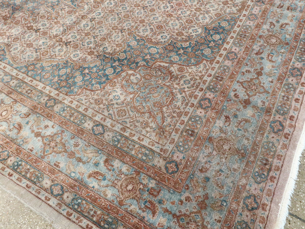 Vintage Persian Mashad Rug, No.20545 - Gss