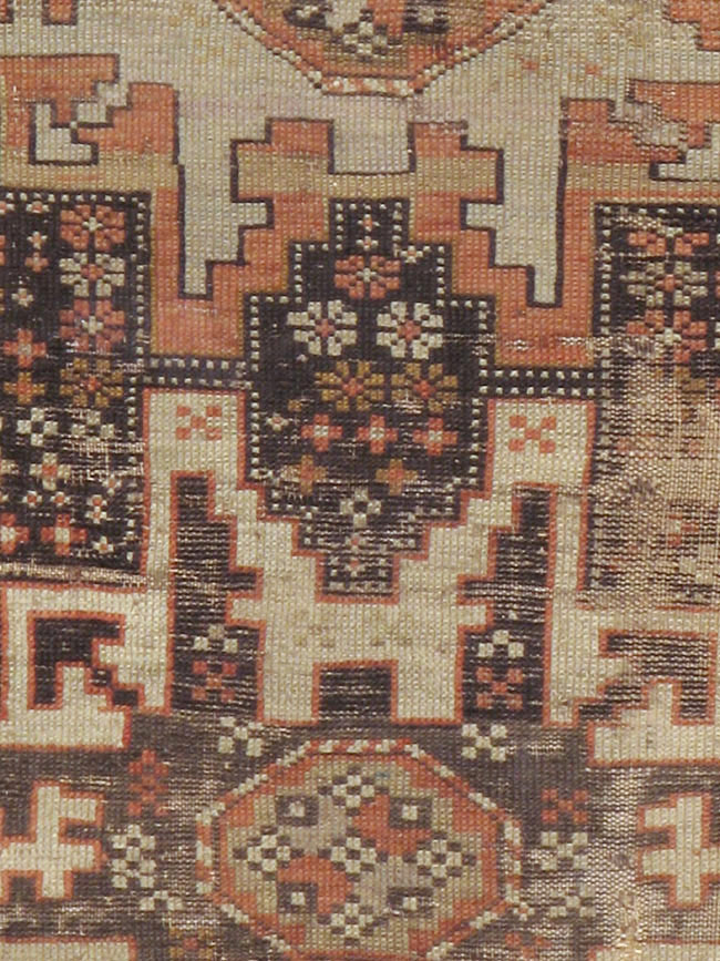 Antique Caucasian Kuba Distressed Rug, No.20547 - Gss