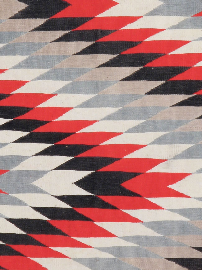 Vintage Indian Flat-weave Dhurrie Carpet, No.20550 - Gss