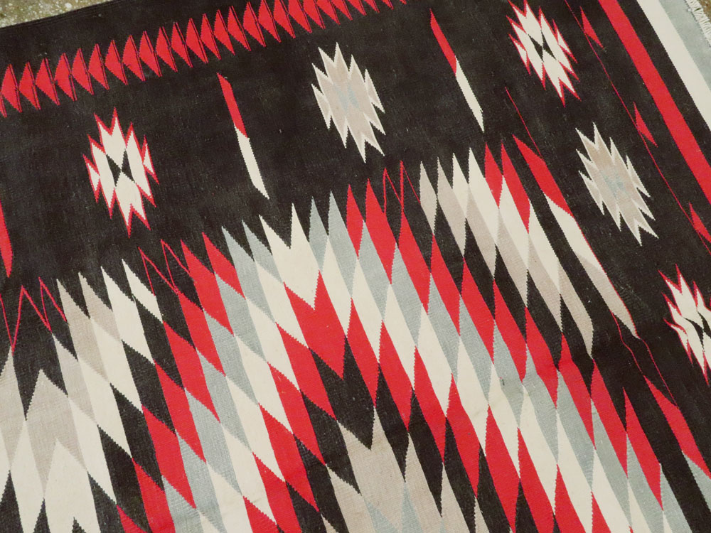 Vintage Indian Flat-weave Dhurrie Carpet, No.20550 - Gss