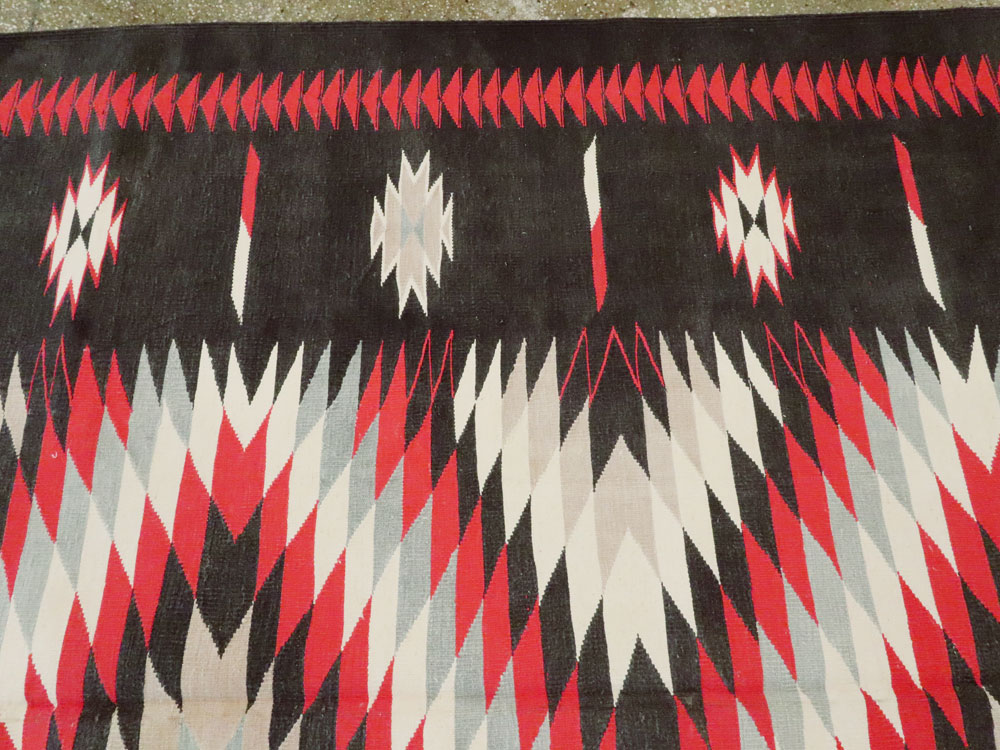 Vintage Indian Flat-weave Dhurrie Carpet, No.20550 - Gss