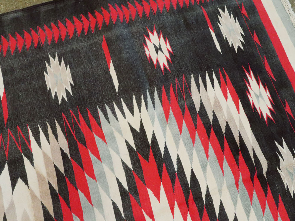 Vintage Indian Flat-weave Dhurrie Carpet, No.20550 - Gss