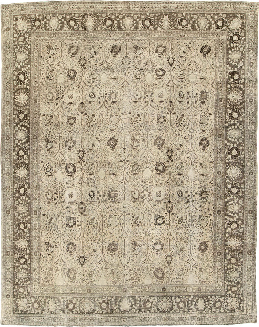 Antique Persian Tabriz Carpet, No.20552 - Gss