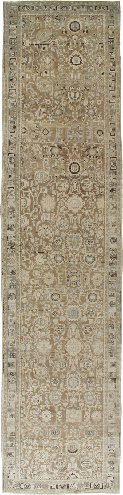 Vintage Persian Malayer Wide Gallery Runner, No.20559 - Gss
