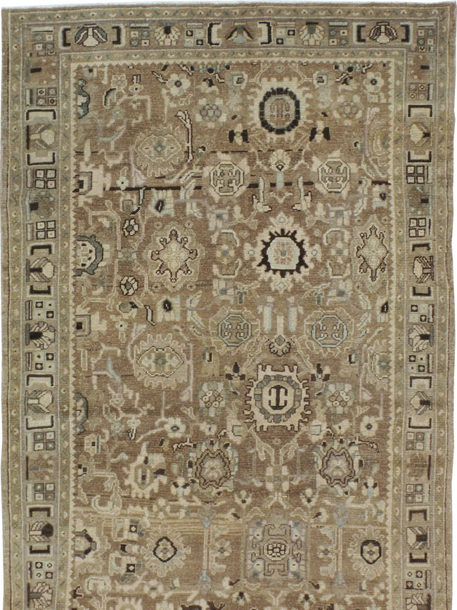 Vintage Persian Malayer Wide Gallery Runner, No.20559 - Gss