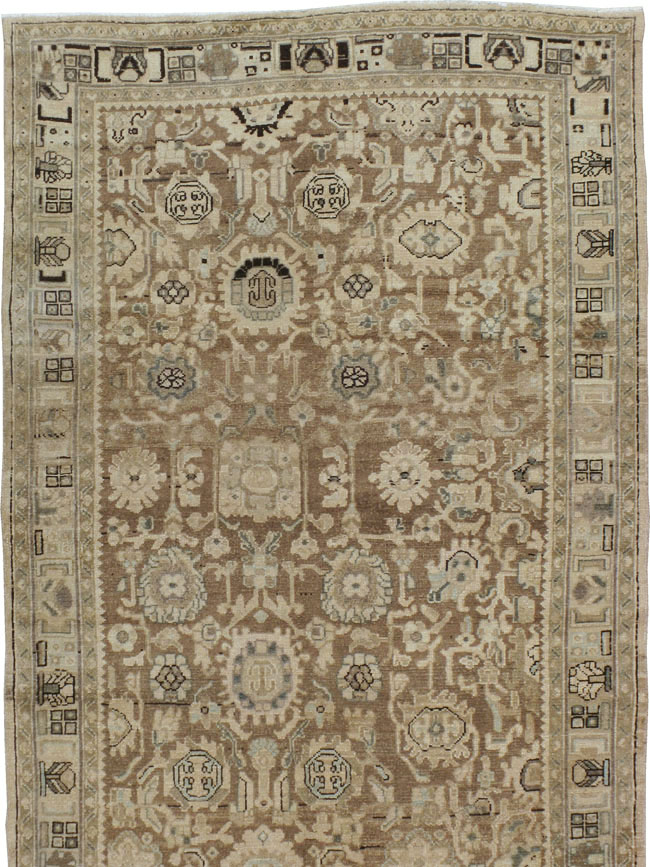Vintage Persian Malayer Wide Gallery Runner, No.20559 - Gss