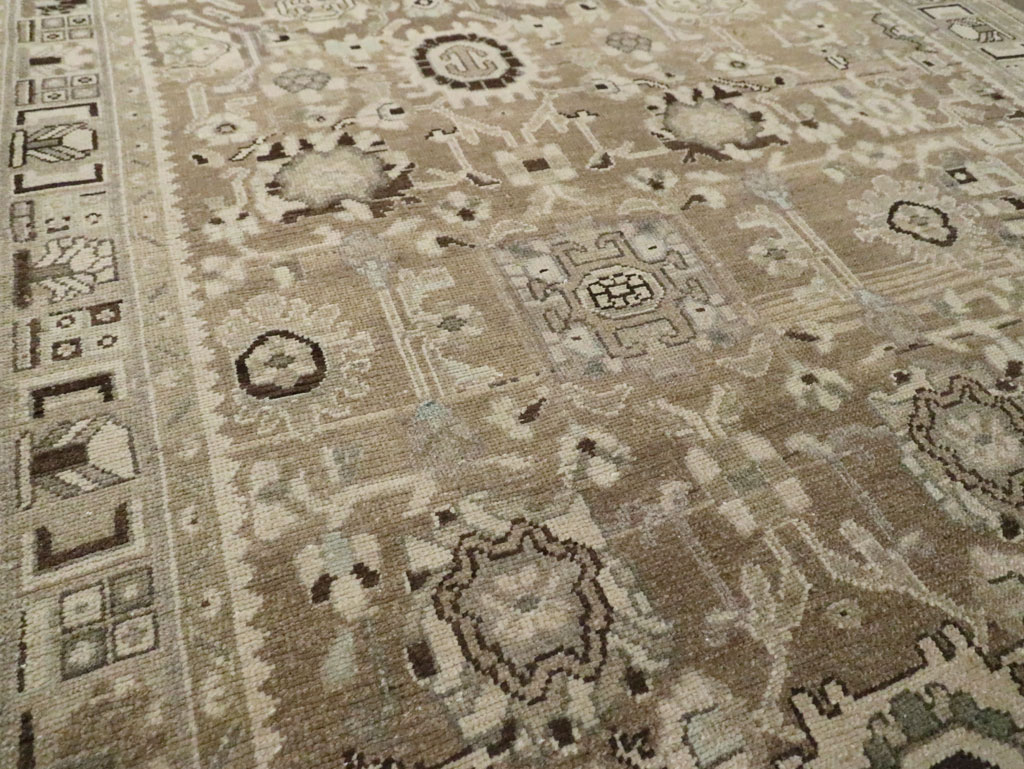 Vintage Persian Malayer Wide Gallery Runner, No.20559 - Gss