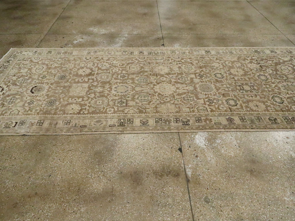 Vintage Persian Malayer Wide Gallery Runner, No.20559 - Gss