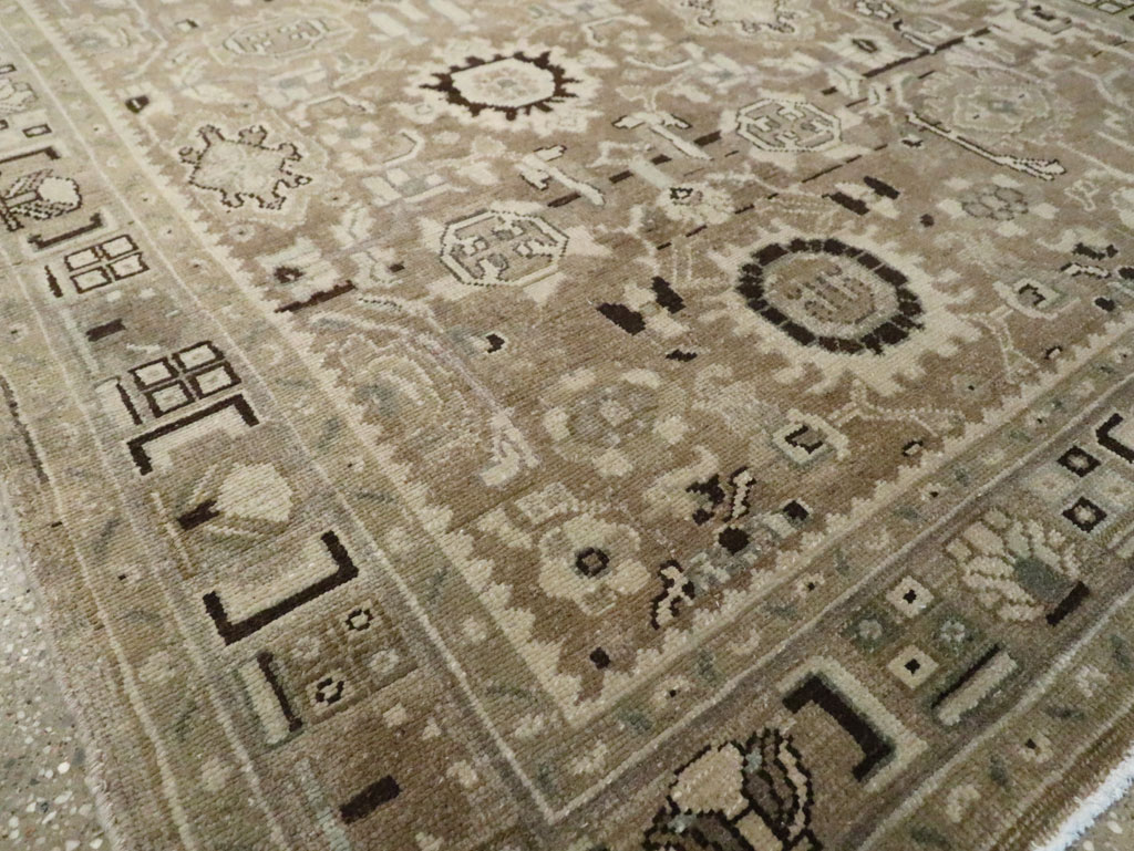 Vintage Persian Malayer Wide Gallery Runner, No.20559 - Gss