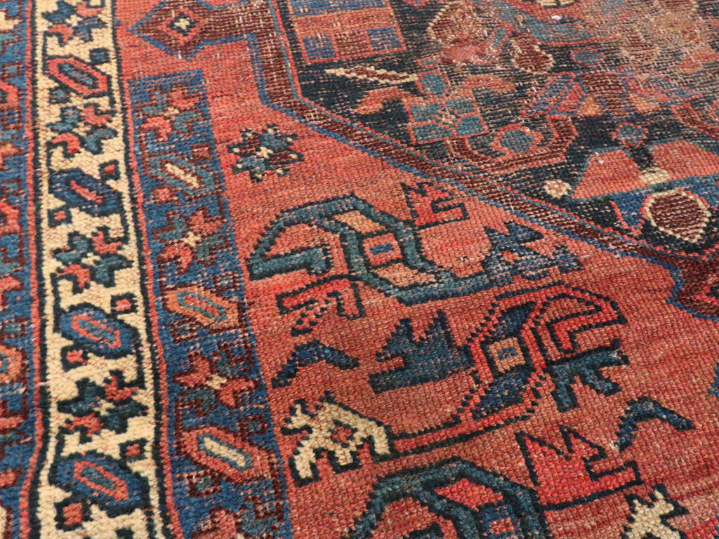 Antique Persian Kurdish Distressed Rug, No.20571 - Gss