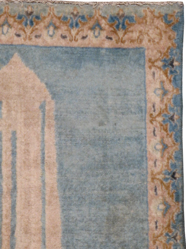 Vintage Persian Kashan Pictorial  Rug, No.20578 - Gss