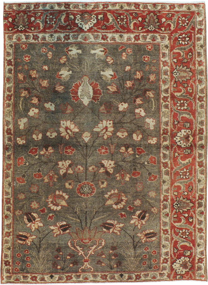 Antique Persian Tabriz Sampler Rug, No.20619 - Gss