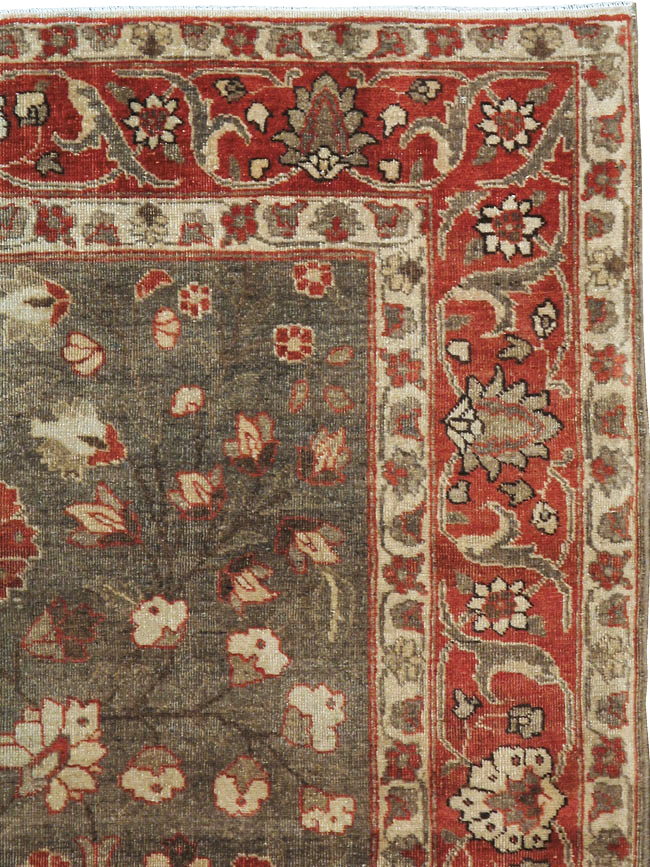 Antique Persian Tabriz Sampler Rug, No.20619 - Gss