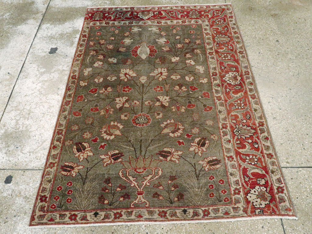 Antique Persian Tabriz Sampler Rug, No.20619 - Gss
