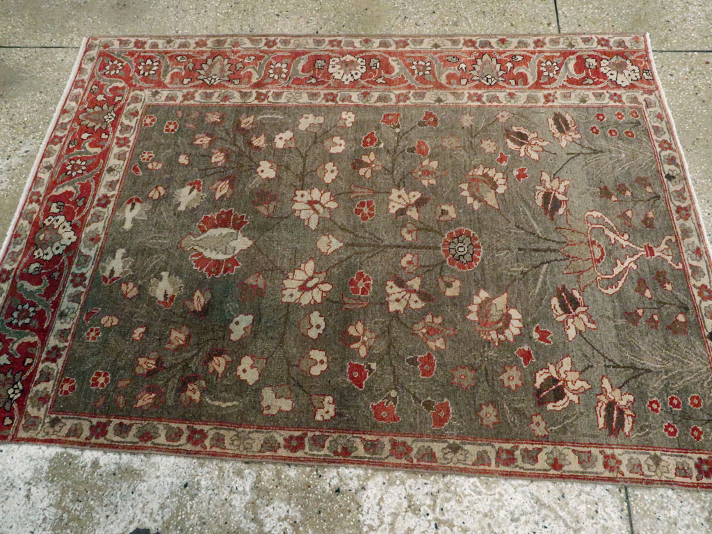 Antique Persian Tabriz Sampler Rug, No.20619 - Gss