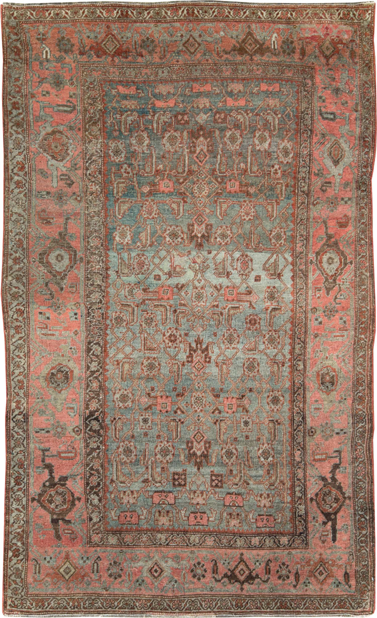 Antique Persian Bidjar Accent Rug, No.20624 - Gss