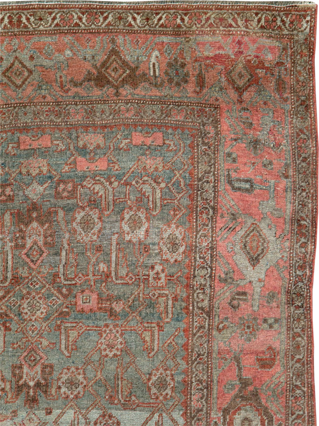Antique Persian Bidjar Accent Rug, No.20624 - Gss