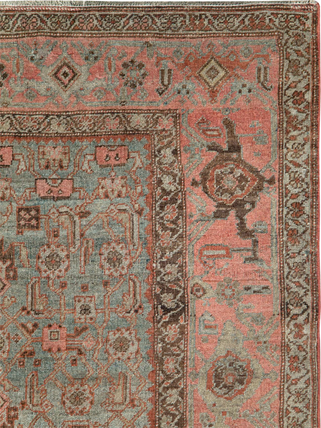 Antique Persian Bidjar Accent Rug, No.20624 - Gss