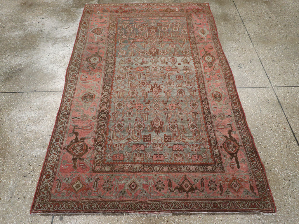 Antique Persian Bidjar Accent Rug, No.20624 - Gss