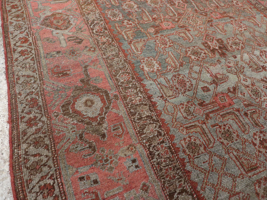 Antique Persian Bidjar Accent Rug, No.20624 - Gss