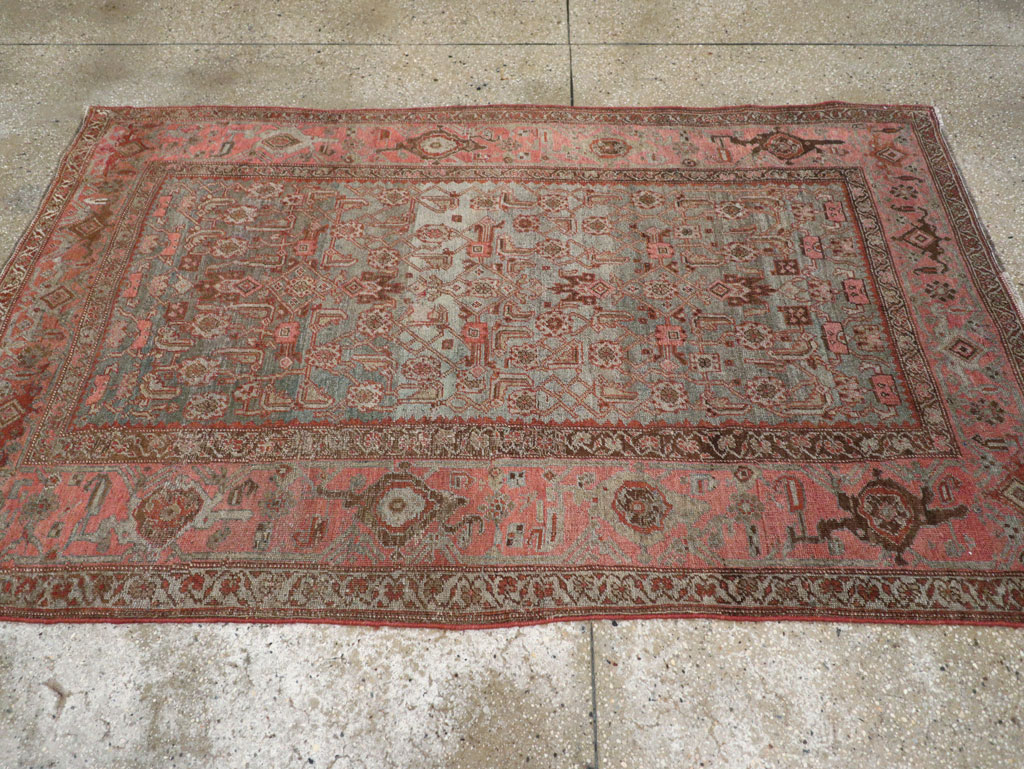 Antique Persian Bidjar Accent Rug, No.20624 - Gss