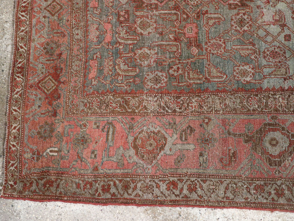 Antique Persian Bidjar Accent Rug, No.20624 - Gss