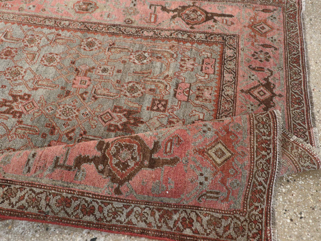 Antique Persian Bidjar Accent Rug, No.20624 - Gss