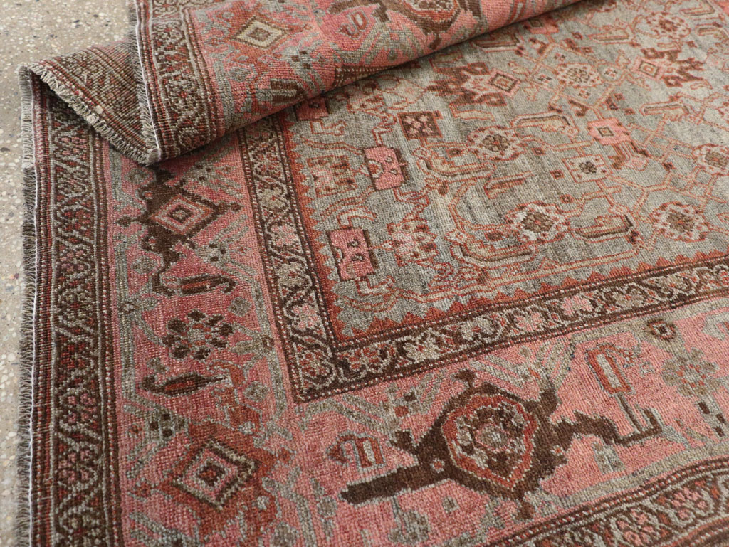 Antique Persian Bidjar Accent Rug, No.20624 - Gss
