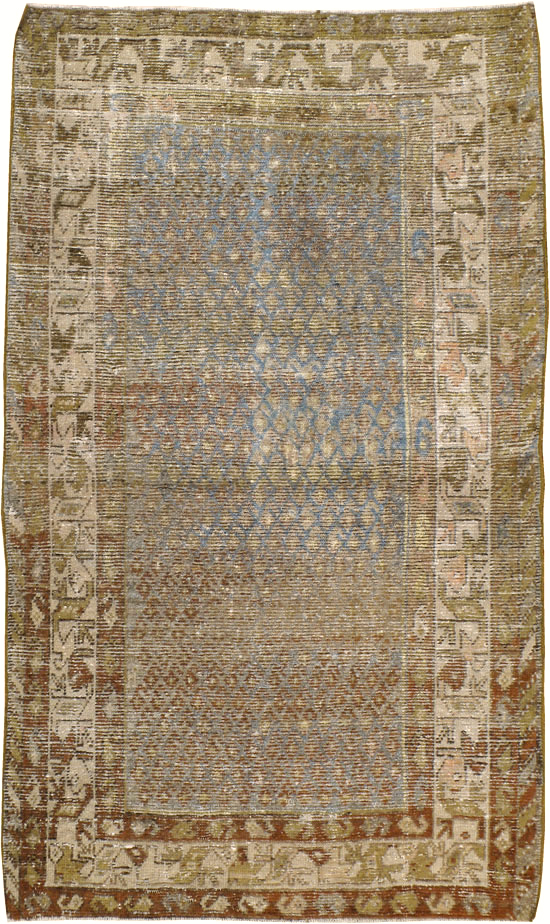 Antique Persian Malayer Distressed Rug, No.20647 - Gss