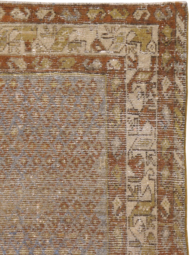 Antique Persian Malayer Distressed Rug, No.20647 - Gss