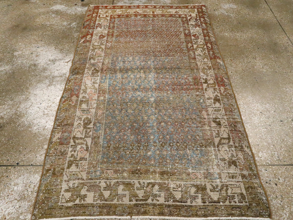 Antique Persian Malayer Distressed Rug, No.20647 - Gss