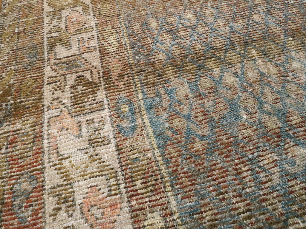 Antique Persian Malayer Distressed Rug, No.20647 - Gss