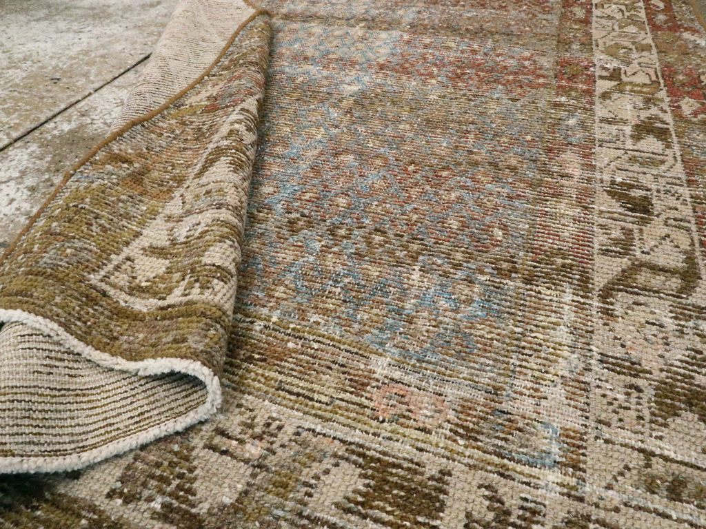 Antique Persian Malayer Distressed Rug, No.20647 - Gss