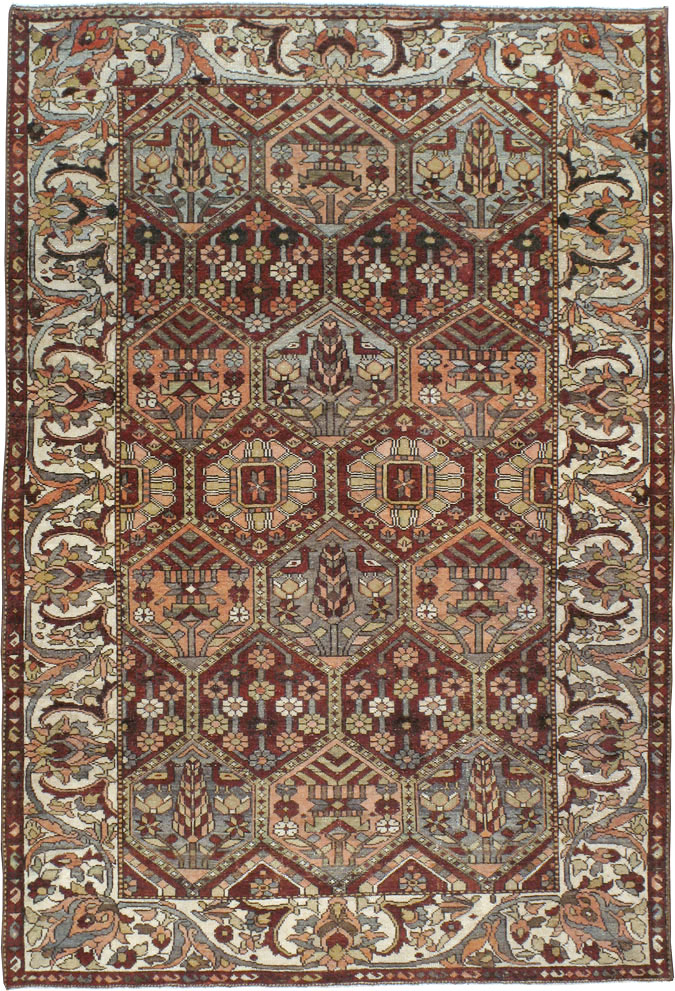 Antique Persian Bakhtiari Rug, No.20698 - Gss
