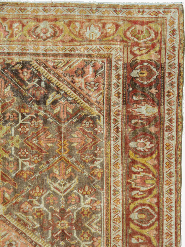 Vintage Persian Malayer Accent Rug, No.20703 - Gss