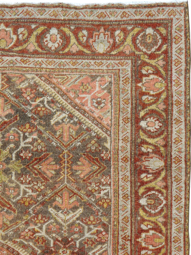 Vintage Persian Malayer Accent Rug, No.20703 - Gss
