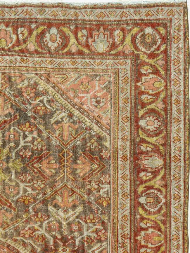 Vintage Persian Malayer Accent Rug, No.20703 - Gss
