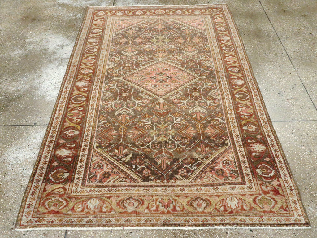 Vintage Persian Malayer Accent Rug, No.20703 - Gss