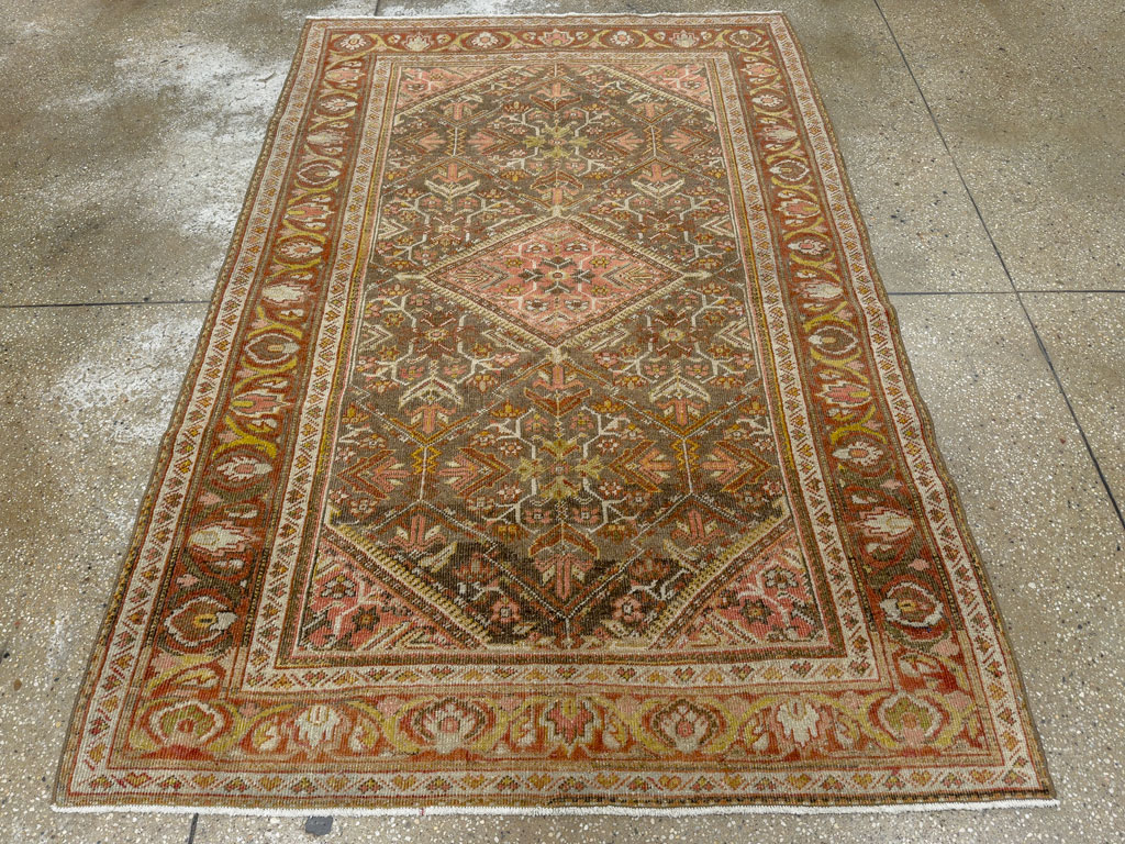 Vintage Persian Malayer Accent Rug, No.20703 - Gss