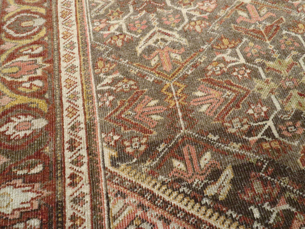 Vintage Persian Malayer Accent Rug, No.20703 - Gss