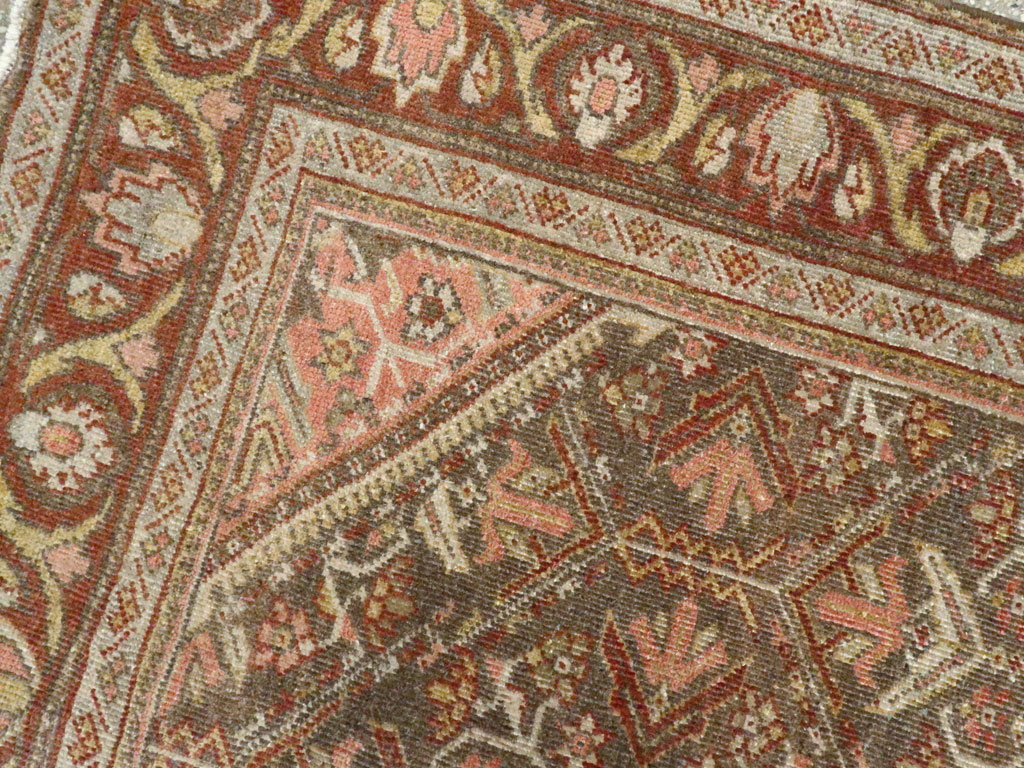 Vintage Persian Malayer Accent Rug, No.20703 - Gss