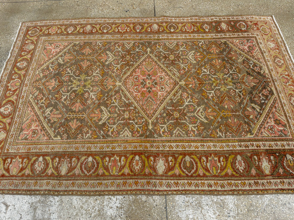 Vintage Persian Malayer Accent Rug, No.20703 - Gss