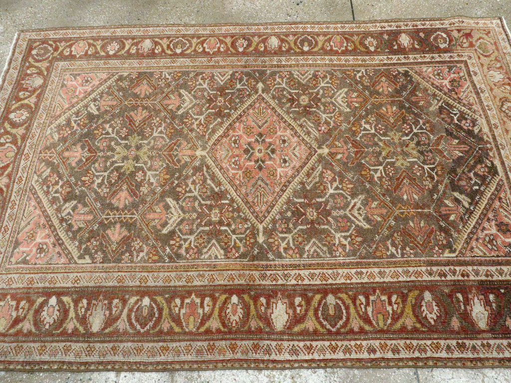 Vintage Persian Malayer Accent Rug, No.20703 - Gss
