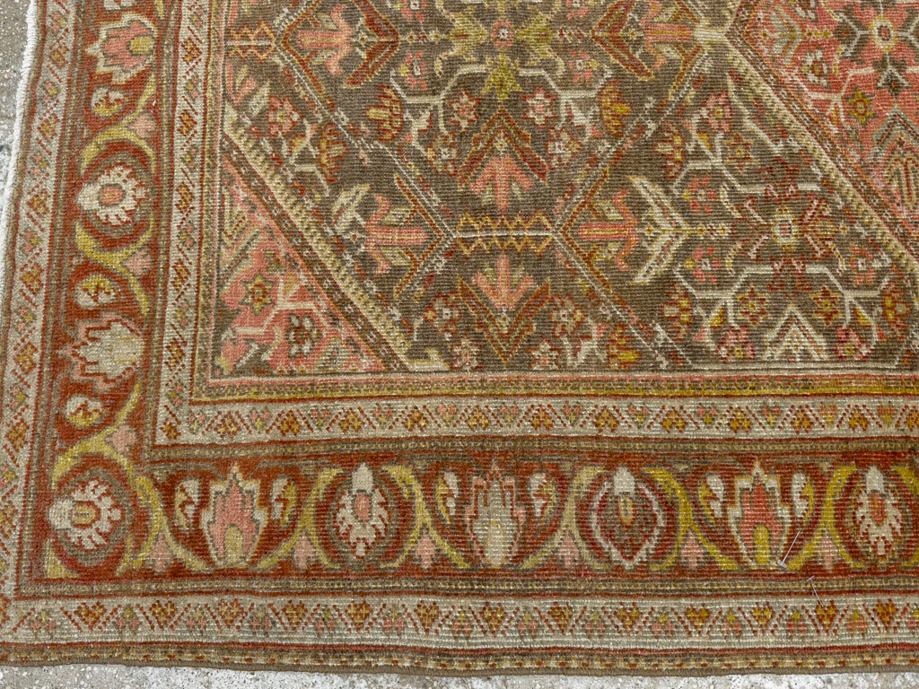Vintage Persian Malayer Accent Rug, No.20703 - Gss